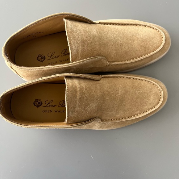 [41/US8]Loro Piana Men's Tan Summer Open Walk Ankle Light Suede Boots EUC - Picture 3 of 14